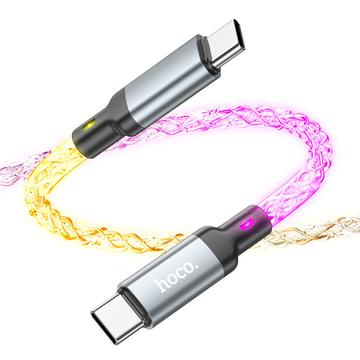 Hoco U112 Shine 60W Cablu USB-C / USB-C - 1m - Gri