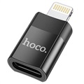 Adaptor Lightning/USB-C Hoco UA17 - USB 2.0, 5V/2A (Ambalaj Deschis - Excelent) - Negru