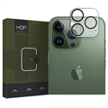 Protector Lentile Camerei din Sticla Securizata iPhone 15 Pro/15 Pro Max - Hofi Cam Pro+ - Transparent / Negru