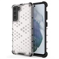 Husă Hibrid Samsung Galaxy S21 FE 5G - Honeycomb Armored - Transparent