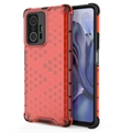 Husă Hibrid Xiaomi 11T/11T Pro - Honeycomb Armored - Roșu