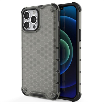 Husă Hibrid iPhone 14 Pro - Honeycomb Armored - Negru