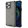 Husă Hibrid iPhone 14 Pro Max - Honeycomb Armored - Negru