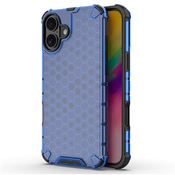 Husă Hibrid iPhone 16 - Honeycomb Armored - Albastru