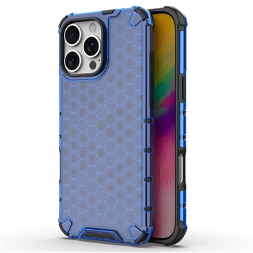 Husă Hibrid iPhone 16 Pro Max - Honeycomb Armored - Albastru