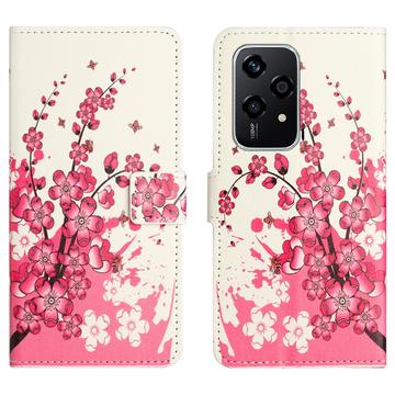 Husă Portofel Honor 200 Lite - Style - Flori Roz