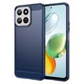 Husă TPU Brushed Honor 200 Smart/X7c - Fibră de Carbon - Albastru