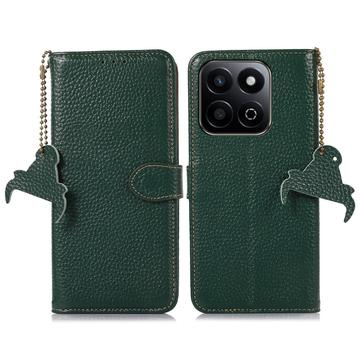 Husă Piele Portofel cu RFID Honor 200 Smart/X7c - Verde
