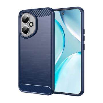 Husă TPU Brushed Honor 400 - Fibră de Carbon - Albastru