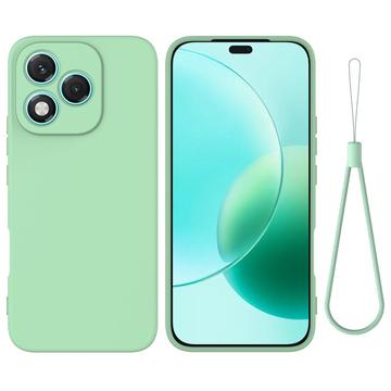 Husă din silicon lichid Honor 400 Lite cu curea de mana