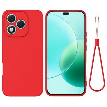 Husă din silicon lichid Honor 400 Lite cu curea de mana