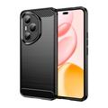 Husă TPU Brushed Honor 400 Pro - Fibră de Carbon - Negru