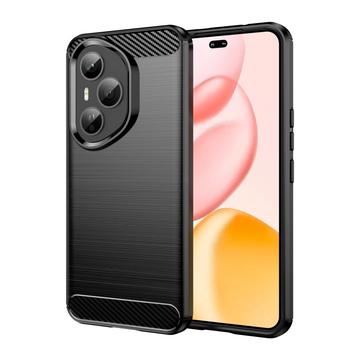 Husă TPU Brushed Honor 400 Pro - Fibră de Carbon - Negru