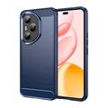 Husă TPU Brushed Honor 400 Pro - Fibră de Carbon - Albastru