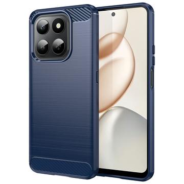 Husă TPU Brushed Honor 400 Smart/X7d 4G - Fibră de Carbon - Albastru