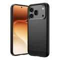 Husă TPU Brushed Honor 600/600 Pro - Fibră de Carbon - Negru