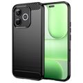 Husă TPU Brushed Honor 600 Lite - Fibră de Carbon - Negru