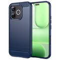 Husă TPU Brushed Honor 600 Lite - Fibră de Carbon - Albastru