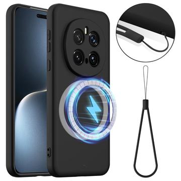 Husă Silicon Liquid Honor Magic7 Pro - Compatibila MagSafe - Negru