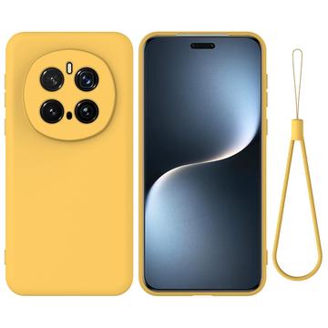 Husă din silicon lichid Honor Magic7 Pro cu curea de mana