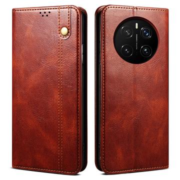 Husă Portofel cu Închidere Magnetică Honor Magic7 Pro - Maro