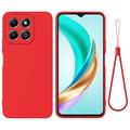 Husă din silicon lichid Honor X6c cu curea de mana