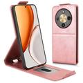 Husă verticală cu rabat și suport Honor X70/X9d/Magic8 Lite - Auriu Roze