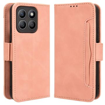 Husă portofel pentru card Honor X8c - Roz