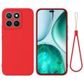 Husă din silicon lichid Honor X8c cu curea de mana