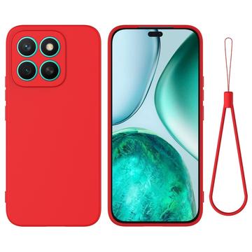 Husă din silicon lichid Honor X8c cu curea de mana