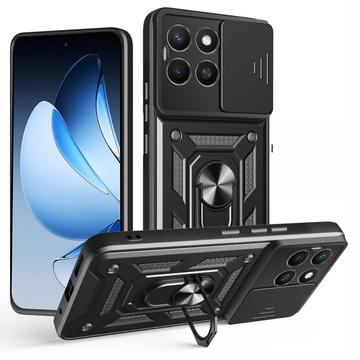 Husă Hibridă Honor X8c cu Inel Rotativ cu Ecran pentru Cameră