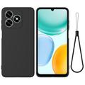 Husă din silicon lichid Honor X8d cu curea de mana