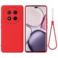 Husă din silicon lichid Honor X60 Pro/X9c/Magic7 Lite cu curea de mana
