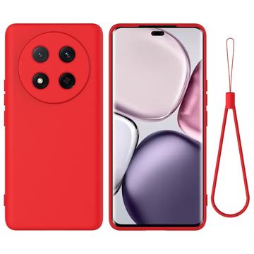 Husă din silicon lichid Honor X60 Pro/X9c/Magic7 Lite cu curea de mana