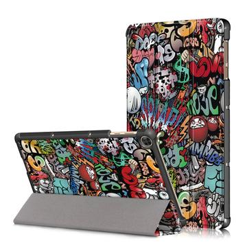 Husă Folio Smart Huawei Enjoy Tablet 2, MatePad T10, MatePad T10s, Honor Pad X6 - Tri-Fold - Graffiti