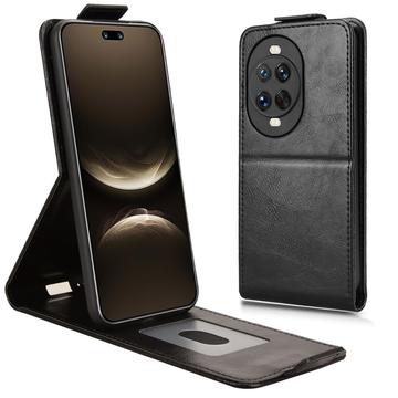 Husă verticală cu rabat și suport Huawei Nova 14 Ultra - Negru