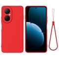 Husă din silicon lichid Huawei Nova Y73 cu curea de mana