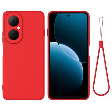 Husă din silicon lichid Huawei Nova Y73 cu curea de mana