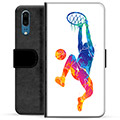 Husă Portofel Premium - Huawei P20 - Slam Dunk