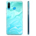 Husă TPU - Huawei P30 Lite - Marmură Albastră