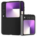 Husă Plastic Cauciucat Huawei Pura X - Negru