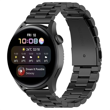 Curea Oțel Inoxidabil Huawei Watch 3/3 Pro - Negru