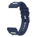 Curea sportivă din silicon cu eliberare rapidă, în două culori, pentru Huawei Watch GT 7/GT 7 Pro - Albastru închis / Alb