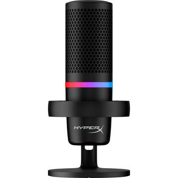 Microfon de gaming HyperX DuoCast cu lumină RGB - negru