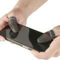 IMAK 1 pereche de manșoane de deget respirabil și sensibil, rezistent la transpirație, din fibră de argint, care acoperă degetul de joc pentru PUBG Mobile Game