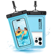 Husă plutitoare rezistentă la apă IP68 pentru înot, scufundări și surfing - albastră