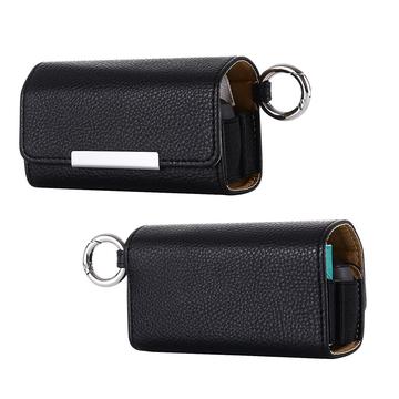 IQOS 3/3 DUO E-Cigarette Husă din piele - negru