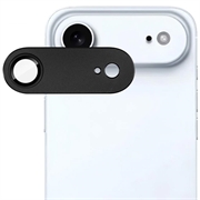 Protector de cameră din metal și sticlă securizată iPhone Air Imak Full Cover - Negru