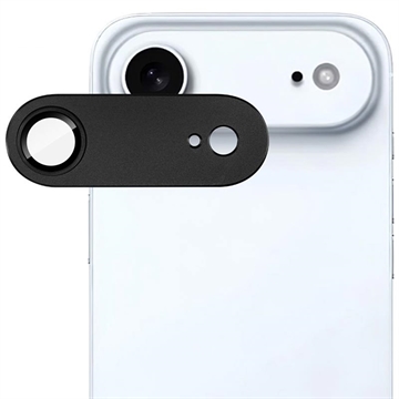 Protector de cameră din metal și sticlă securizată iPhone Air Imak Full Cover - Negru