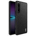 Husă Hibrid Sony Xperia 1 IV - Imak LX-5 - Fibra de Carbon - Negru